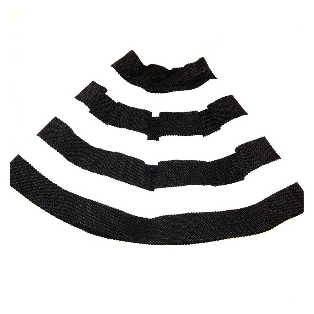 Black and white striped skater skirt